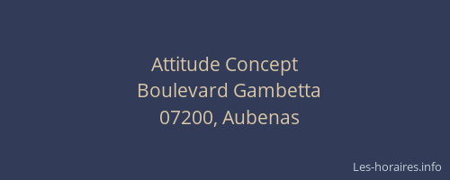 Attitude Concept