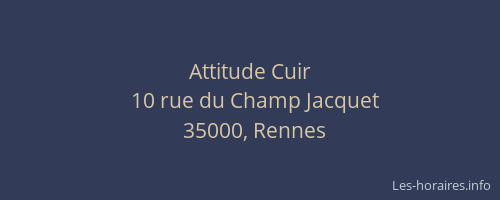Attitude Cuir