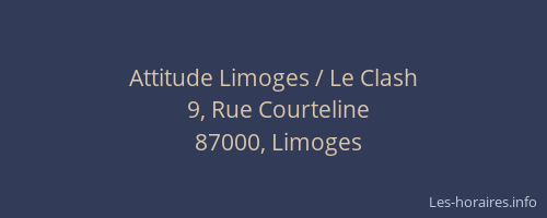 Attitude Limoges / Le Clash