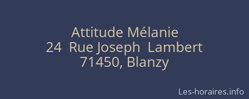 Attitude Mélanie