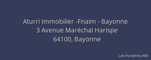 Aturri Immobilier -Fnaim - Bayonne