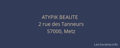 ATYPIK BEAUTE