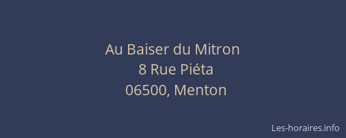 Au Baiser du Mitron