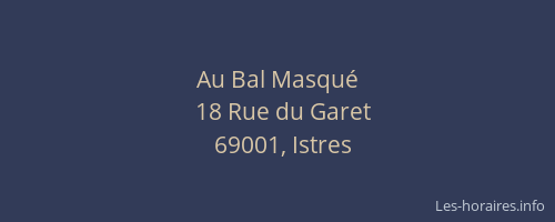 Au Bal Masqué