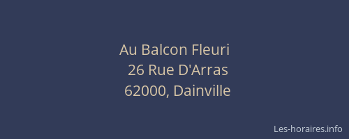 Au Balcon Fleuri