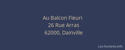 Au Balcon Fleuri