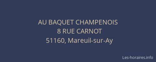 AU BAQUET CHAMPENOIS