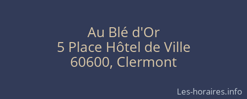 Au Blé d'Or