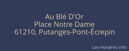Au Blé D'Or