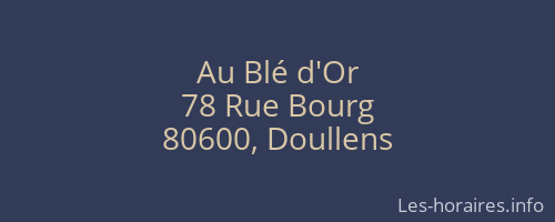 Au Blé d'Or