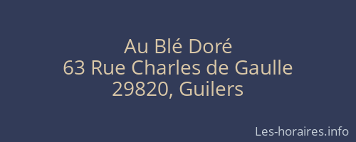 Au Blé Doré