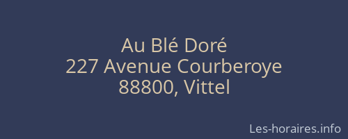 Au Blé Doré