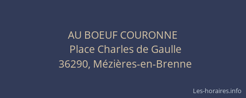 AU BOEUF COURONNE