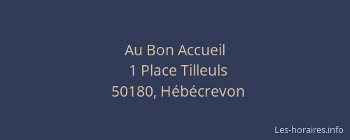 Au Bon Accueil