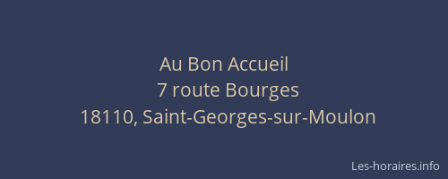 Au Bon Accueil