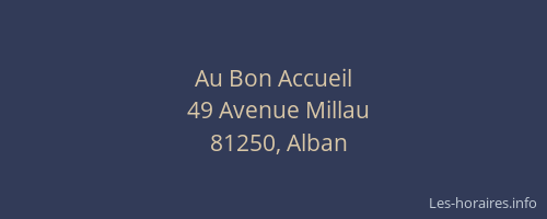 Au Bon Accueil