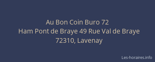Au Bon Coin Buro 72