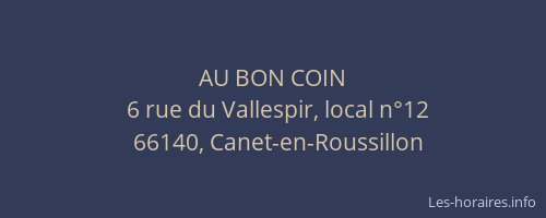 AU BON COIN