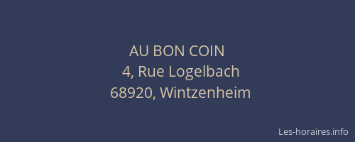 AU BON COIN