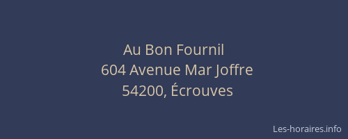 Au Bon Fournil