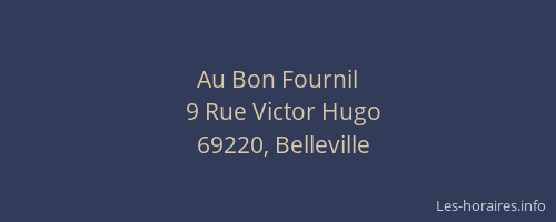 Au Bon Fournil