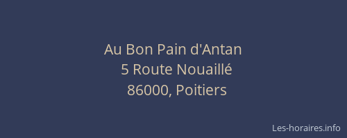 Au Bon Pain d'Antan