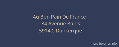 Au Bon Pain De France