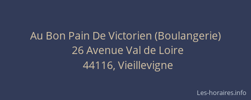 Au Bon Pain De Victorien (Boulangerie)
