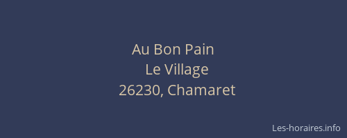 Au Bon Pain