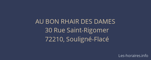 AU BON RHAIR DES DAMES