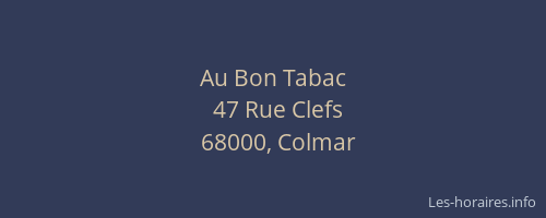 Au Bon Tabac