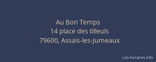 Au Bon Temps
