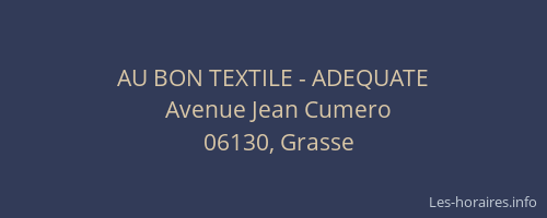 AU BON TEXTILE - ADEQUATE