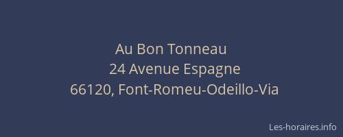 Au Bon Tonneau