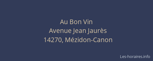 Au Bon Vin