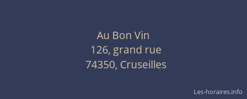 Au Bon Vin