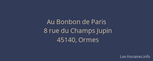 Au Bonbon de Paris