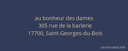 au bonheur des dames
