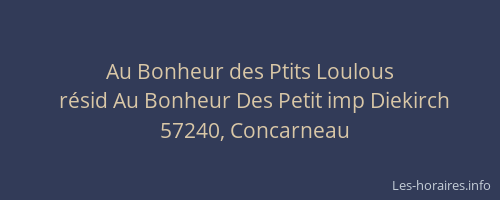 Au Bonheur des Ptits Loulous