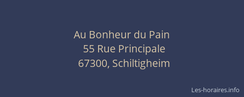 Au Bonheur du Pain