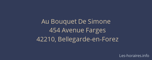 Au Bouquet De Simone