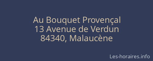 Au Bouquet Provençal