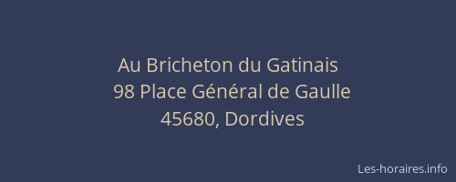 Au Bricheton du Gatinais