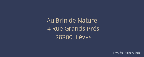 Au Brin de Nature