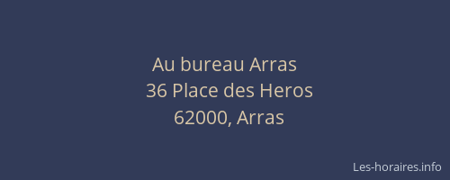 Au bureau Arras