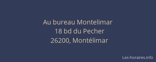 Au bureau Montelimar