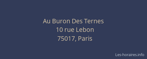 Au Buron Des Ternes