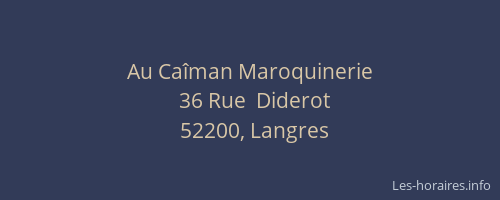 Au Ca&icirc;man Maroquinerie
