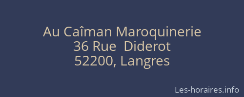Au Caîman Maroquinerie