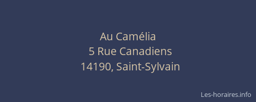 Au Cam&eacute;lia